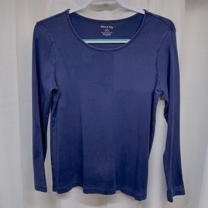 White stag Navy long sleeve T shirt size L/G